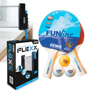 Gewo Set 1x Schläger Set Double Fun + 1x Netz Flexx