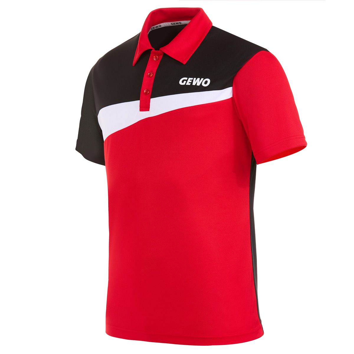 Gewo Shirt Fondi III Cotton rot/schwarz