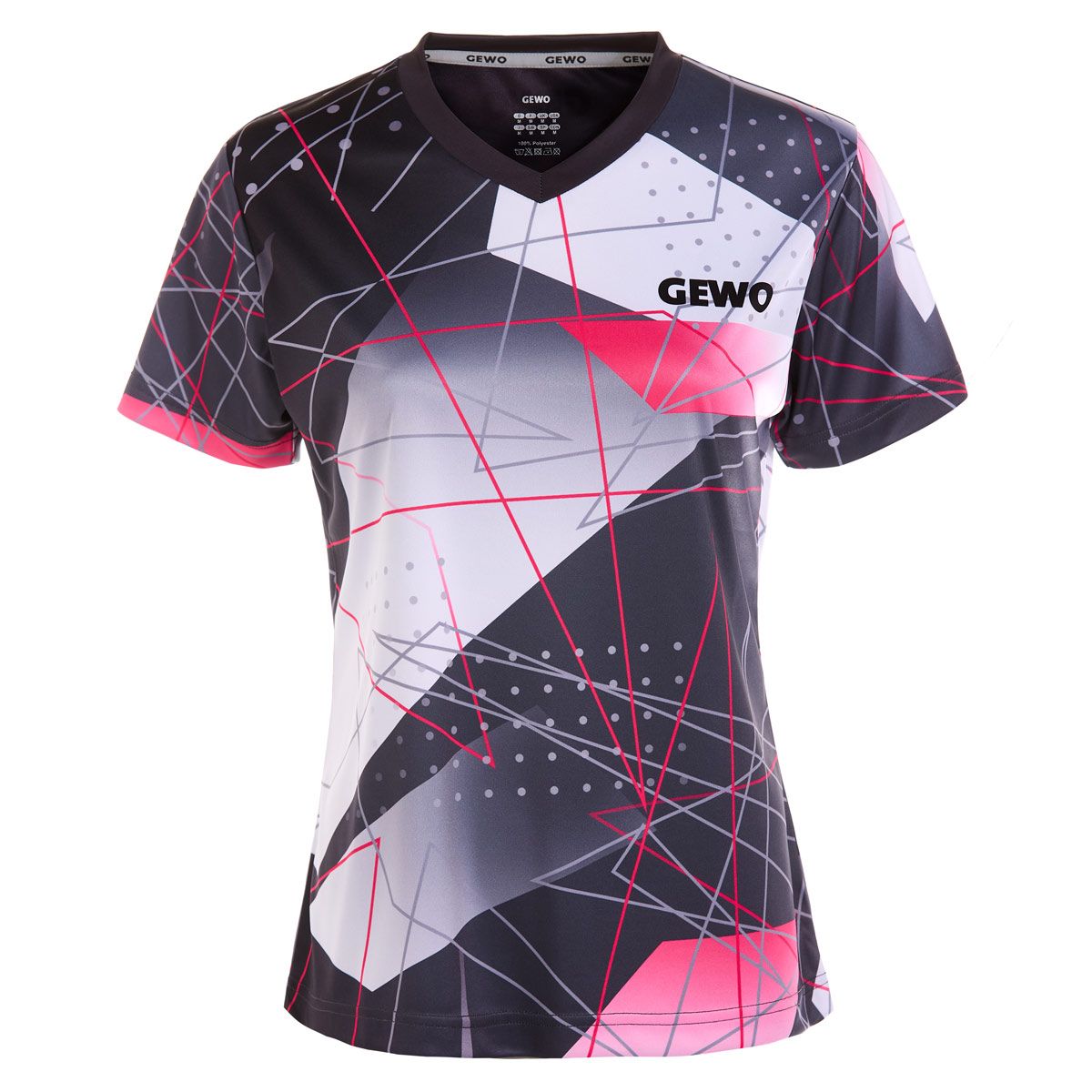 Gewo Shirt Lugo Lady Schwarz/Pink