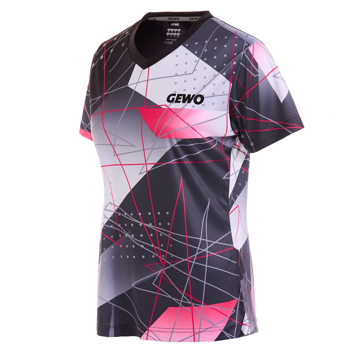 Gewo Shirt Lugo Lady Schwarz/Pink