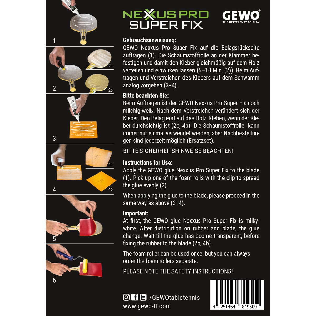 Gewo Kleber Nexxus Pro Super Fix 90ML