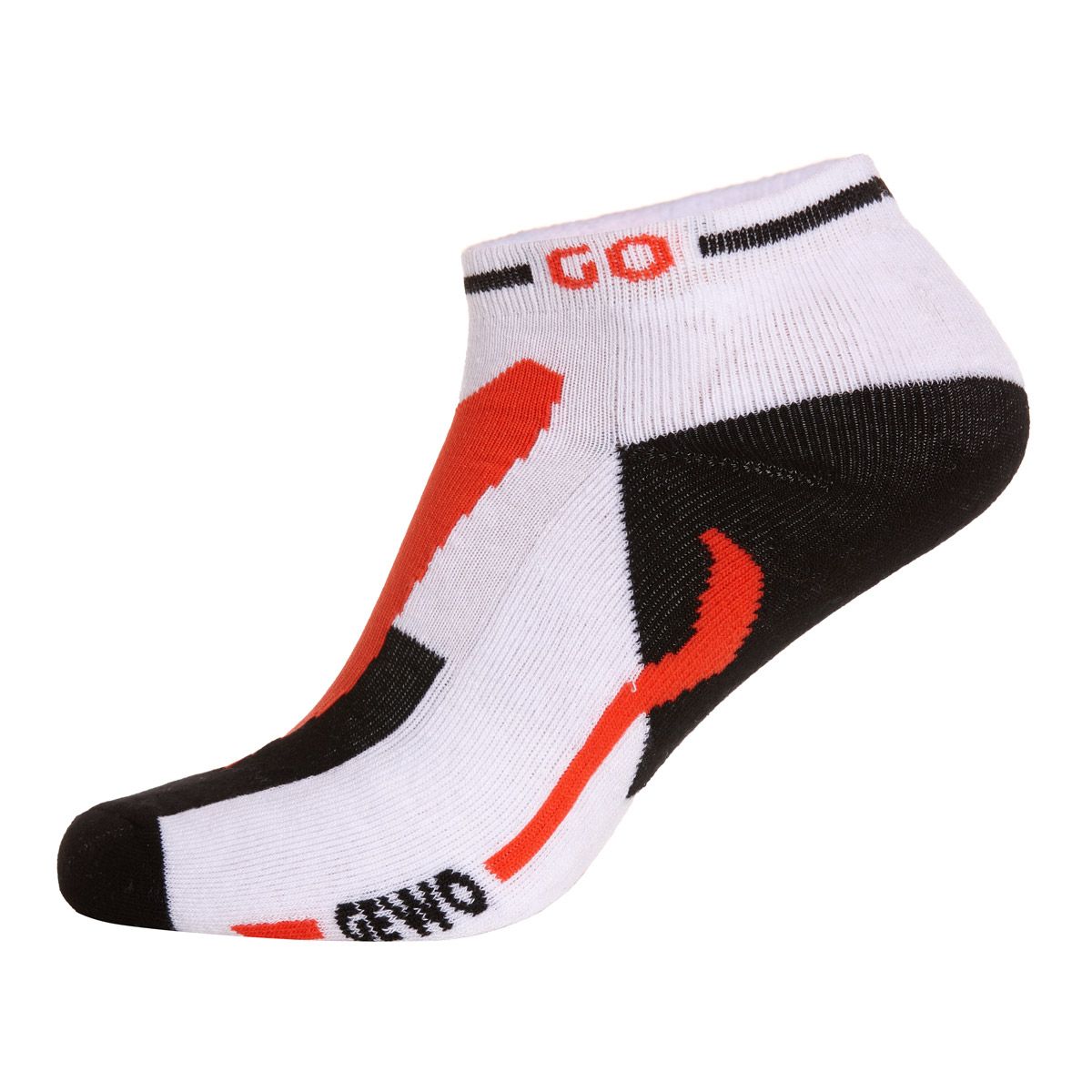 Gewo Kurze Socken Flex III weiß/Rot