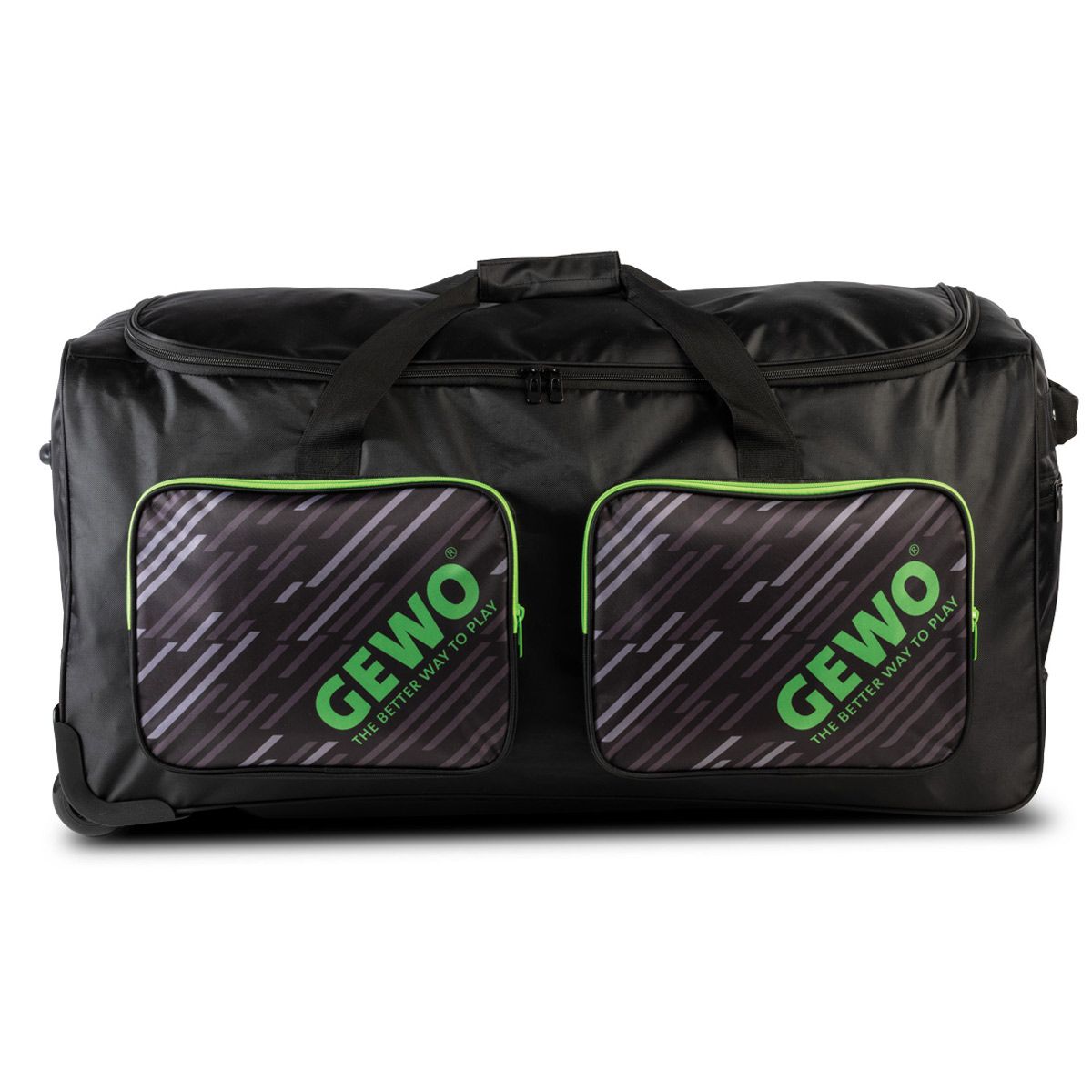 Gewo Trolley Streifen XL Schwarz/Limette