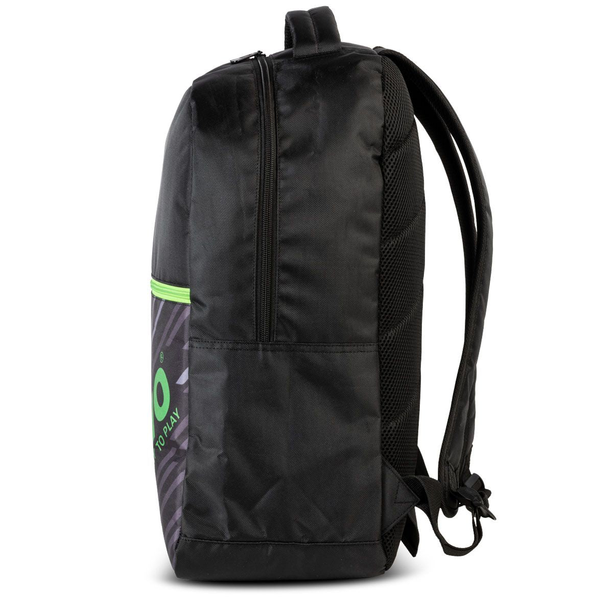 Gewo Rucksack Streifen Schwarz/Limette