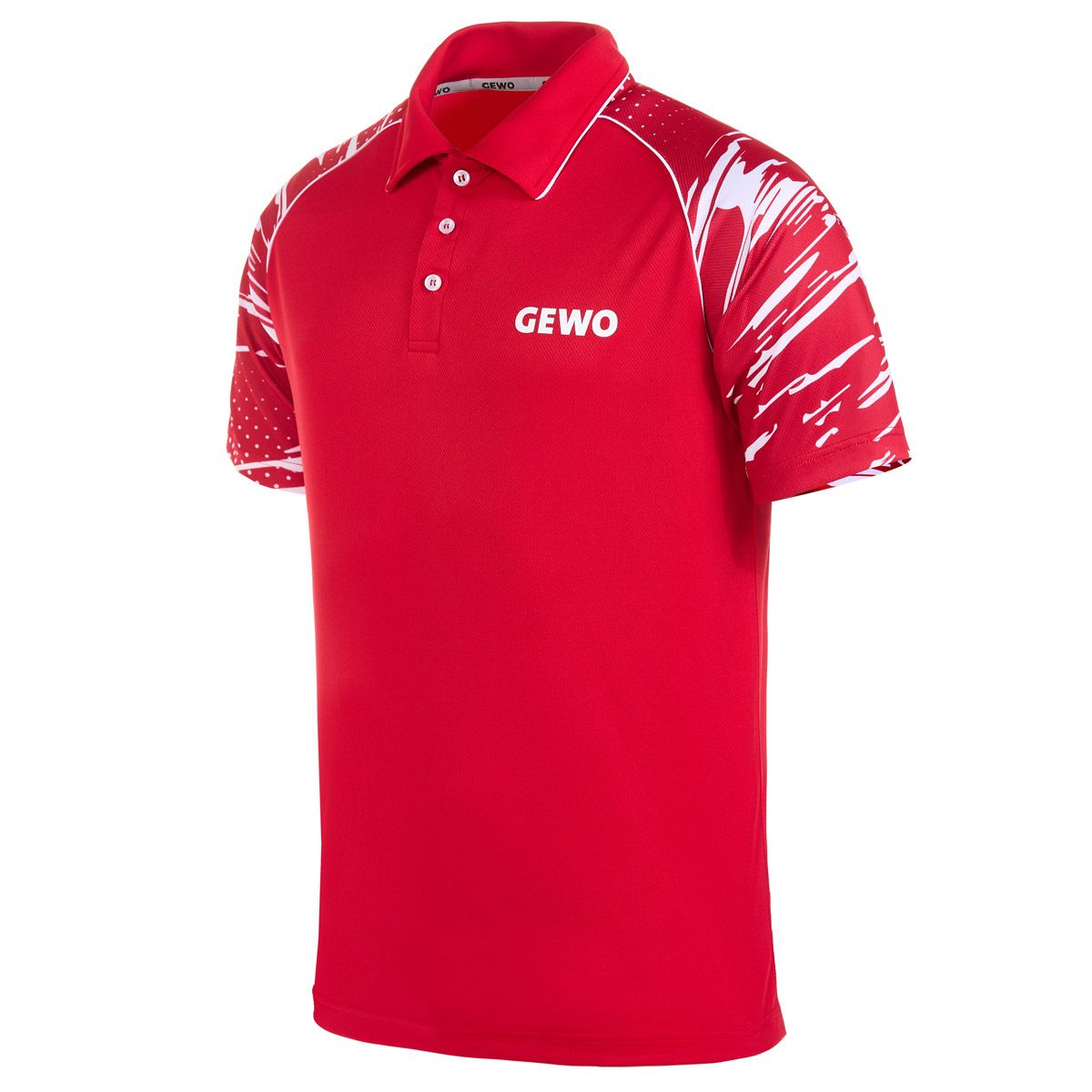 Gewo Shirt Marmo II rot/weiß