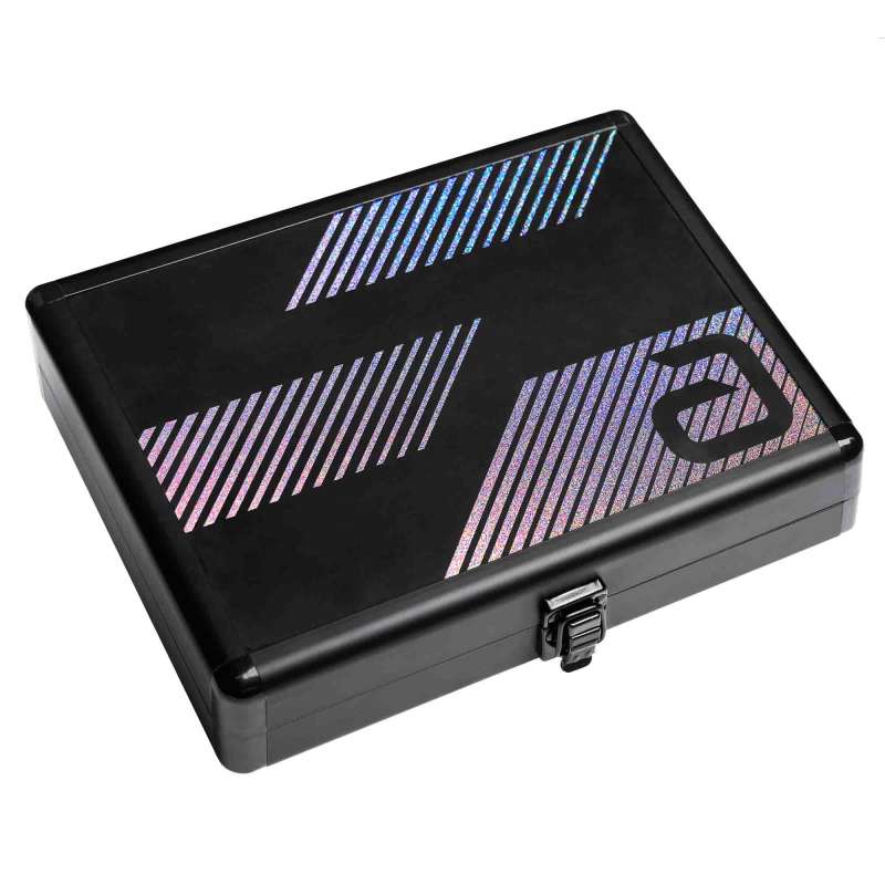 Andro Alu-Doppelkoffer Schwarz Stern