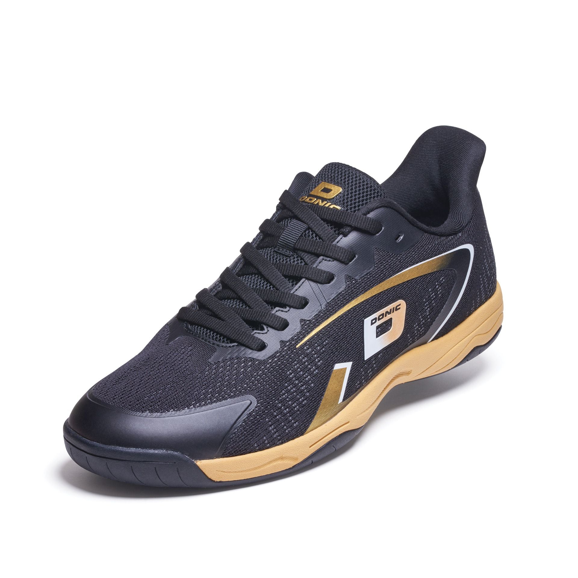 Donic Schuhe Competition Panther schwarz/gold/weiß