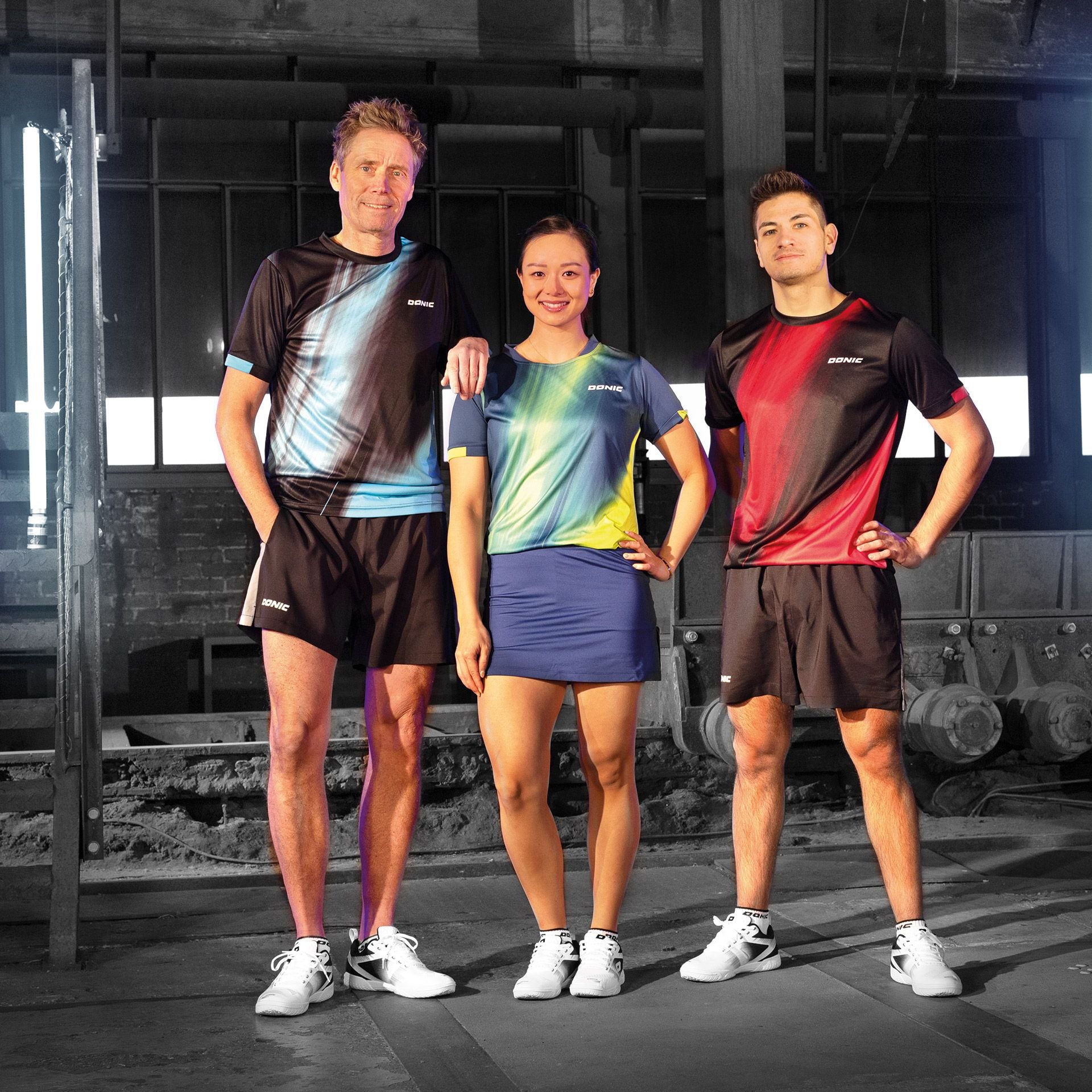 Donic Shirt Fire Lady Navy/Limette