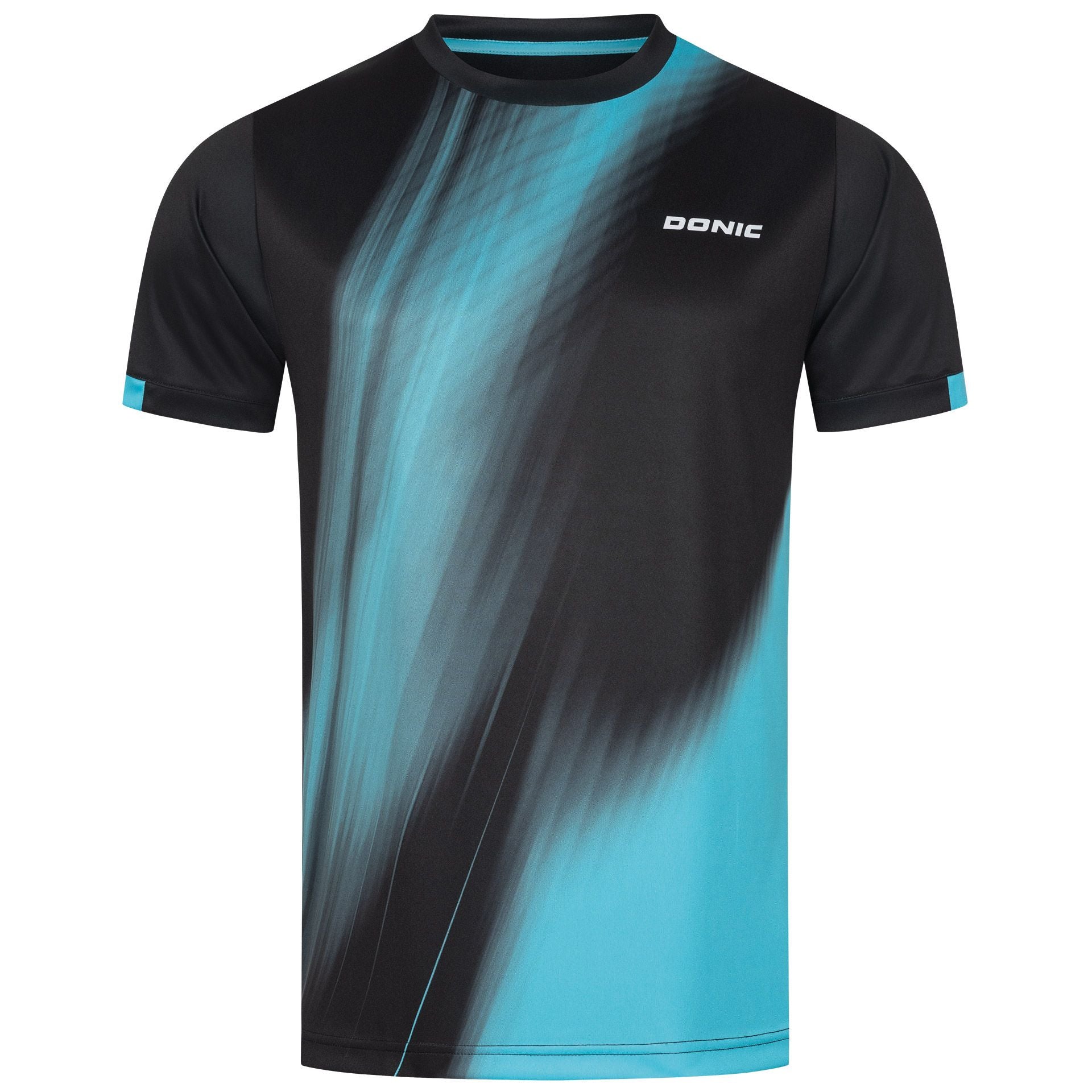 Donic T-Shirt Cream Junior Schwarz/Hellblau