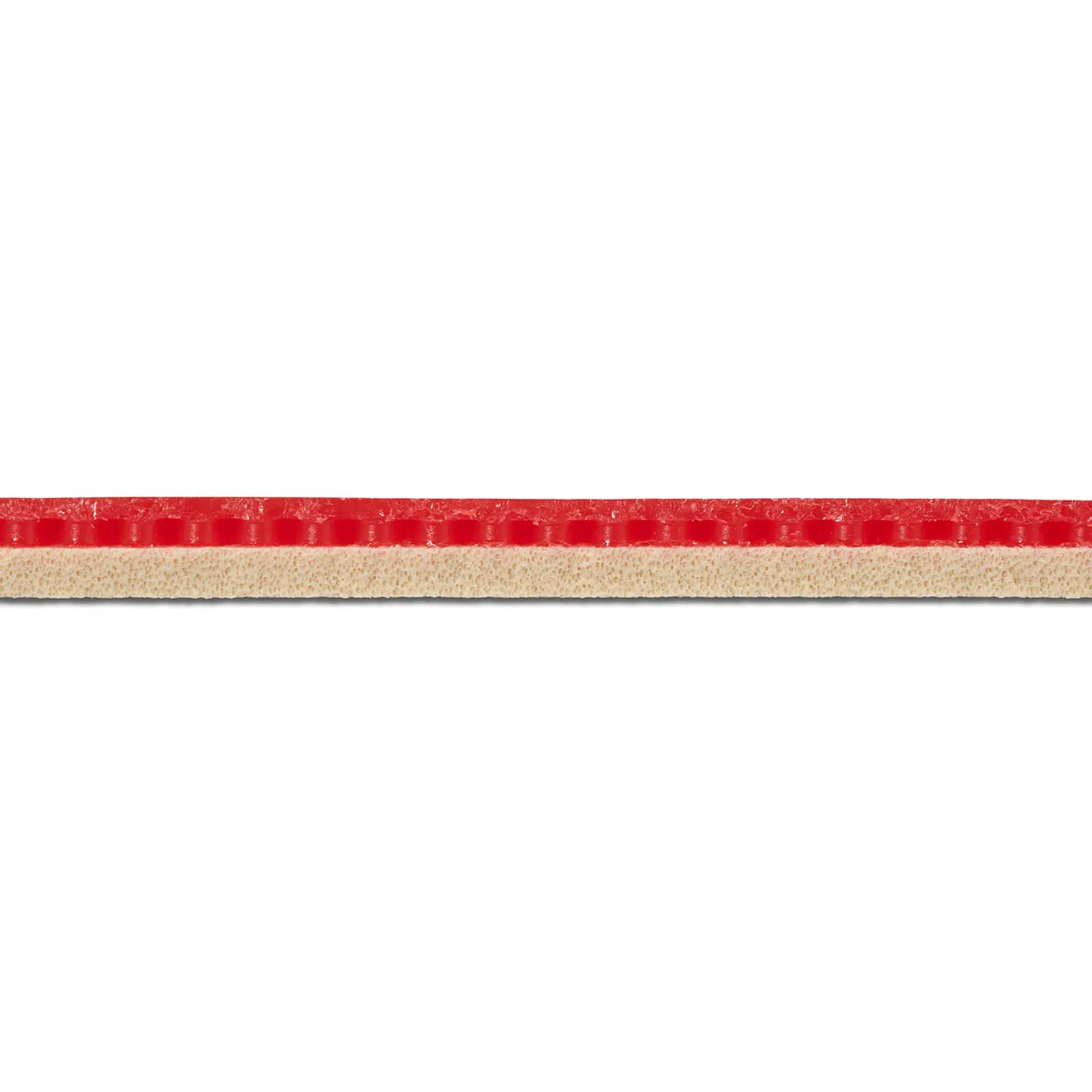 Yasaka Rakza 7 Soft rubber sponge cross section
