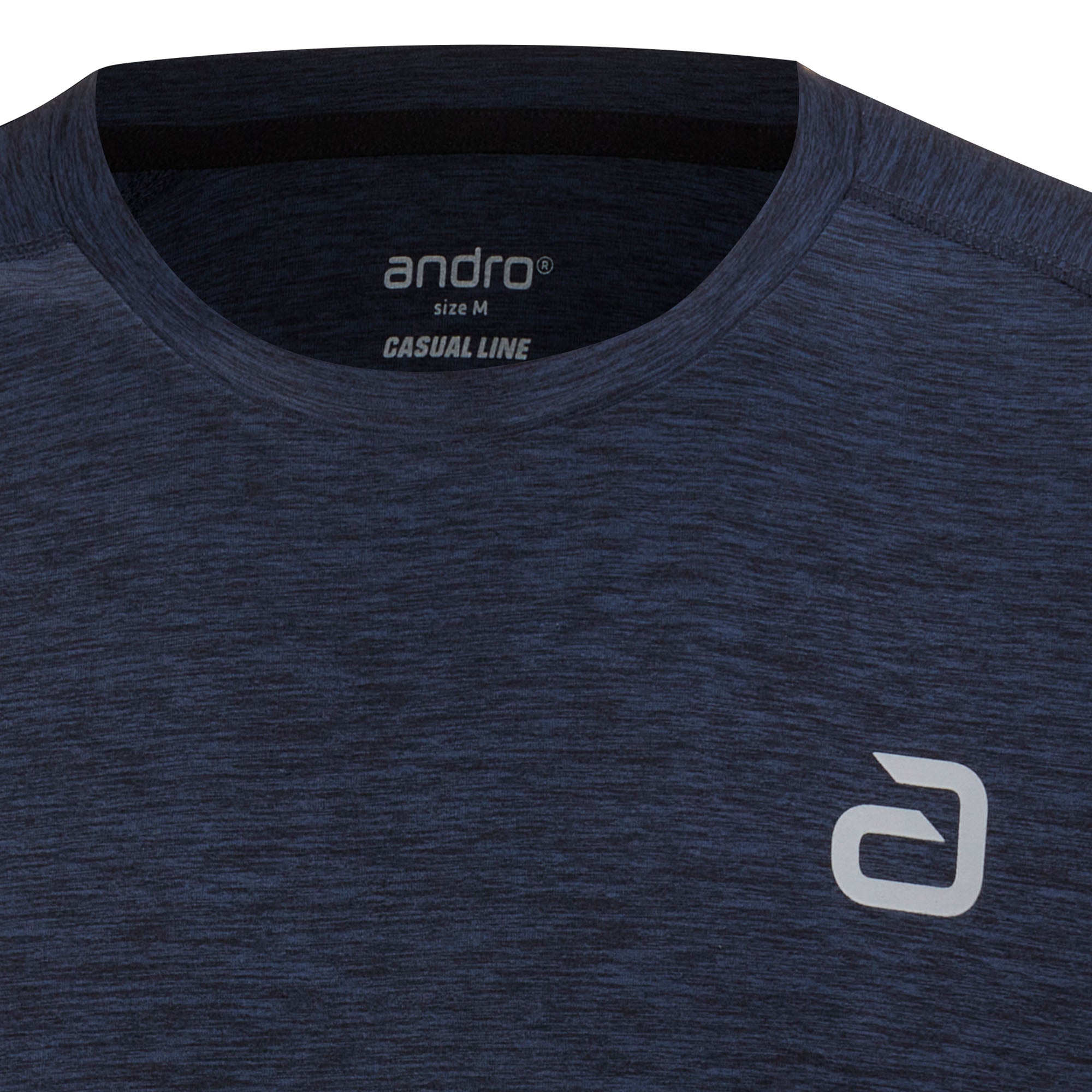 Andro Shirt Melange Alpha dunkelblau