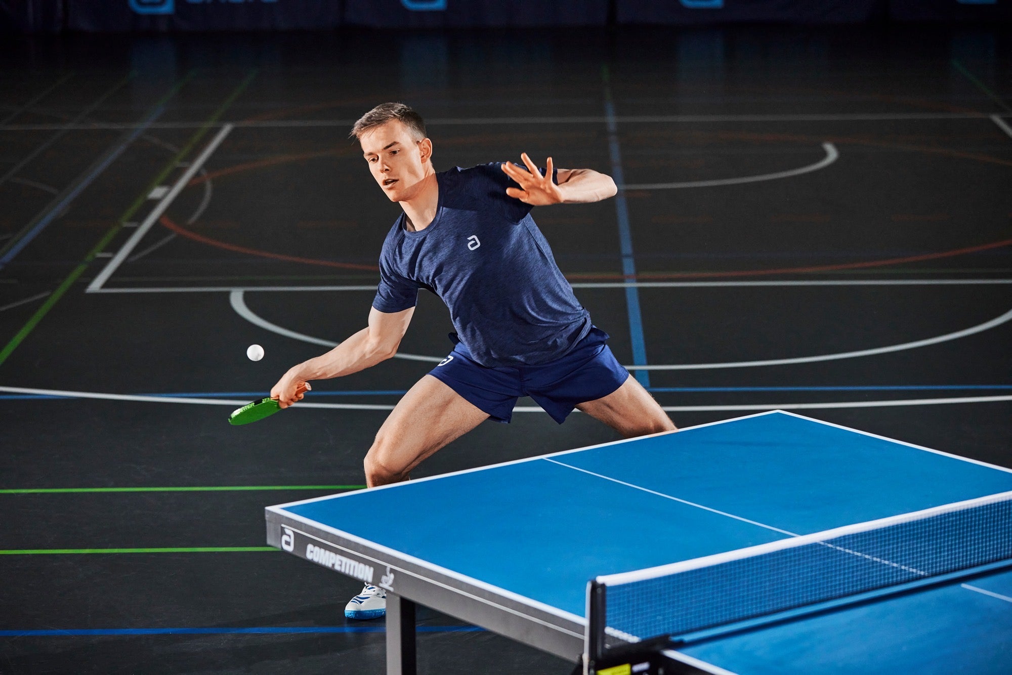 Andro Shirt Melange Alpha dunkelblau